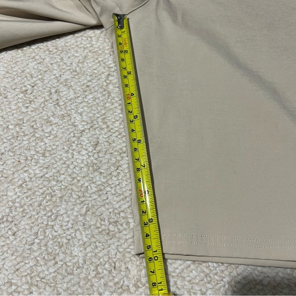 Lopez Womens Golf Shorts Size 12 Beige Khaki 10” inseam Flat Front - Picture 11 of 11